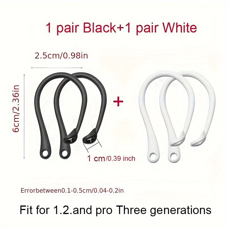 Silicone Ear Hooks for AirPods: Secure Fit, Enhanced Comfort