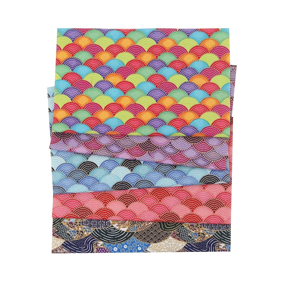 5pcs DIY Japanese Cotton Fabric Bundle for Patchwork Sewing Dolls and Bags