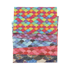 5pcs DIY Japanese Cotton Fabric Bundle for Patchwork Sewing Dolls and Bags