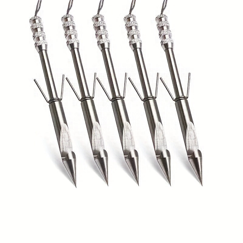 5pcs Stainless Steel Fish Arrow Model in Iron Box