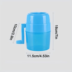 Manual Ice Shaver & Snow Cone Maker - Homemade Ice Crusher