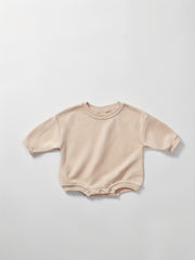 Baby Long Sleeve Cotton Triangle Romper for Spring and Autumn
