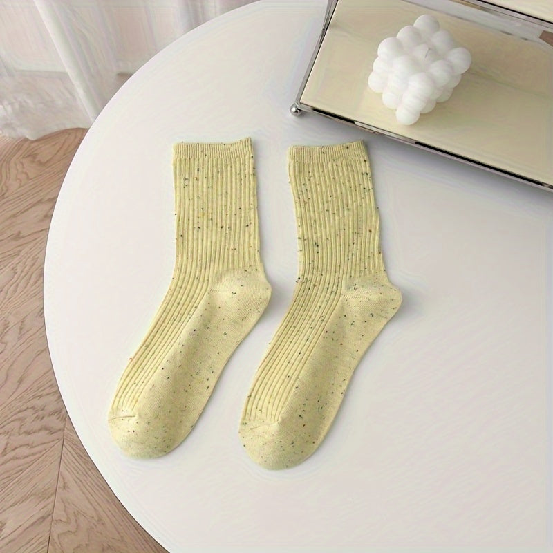 Colorful Polka Dot Socks Women's Mid Tube Stockings