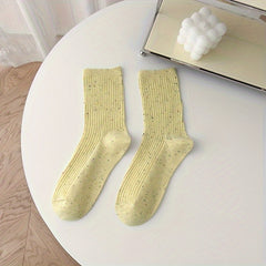Colorful Polka Dot Socks Women's Mid Tube Stockings