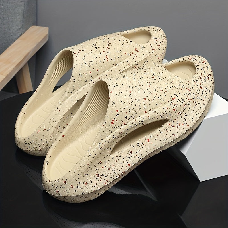Men's Paint Dots Pillow Slides Non Slip Slippers Indoor Outdoor Shoes