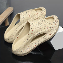 Men's Paint Dots Pillow Slides Non Slip Slippers Indoor Outdoor Shoes