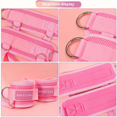 2pcs Fitness Ankle Strap with 3pcs Resistance Ropes