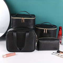 Portable Large Capacity Makeup Bag Organizer with Handle