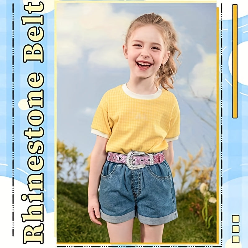 Luxury Kids Rhinestone Belt, Unisex