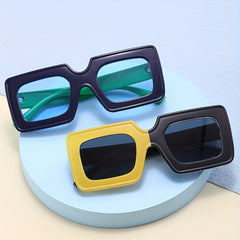 Kids Metal Hinge Square Sunglasses UV400