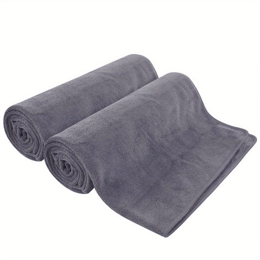 6pcs Microfiber Bath Towel Sets 69 X 175 01cm Grey