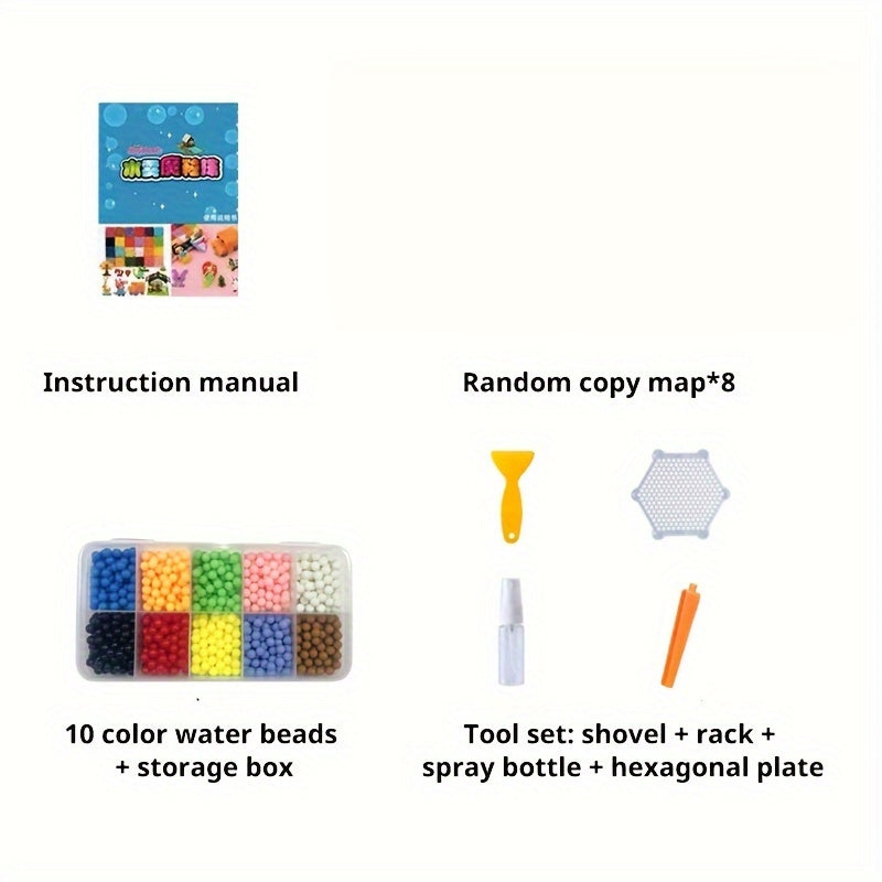 1000 Magical Water Mist Magic Beads Diy Puzzle Toys