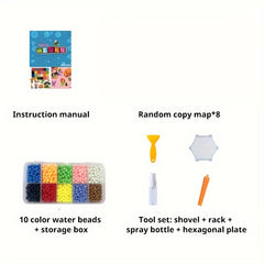 1000 Magical Water Mist Magic Beads Diy Puzzle Toys