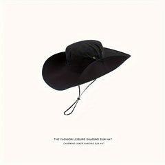 Western Cowboy Sunshade Hat Tourist Mountaineering Hat Female Summer Draw Rope
