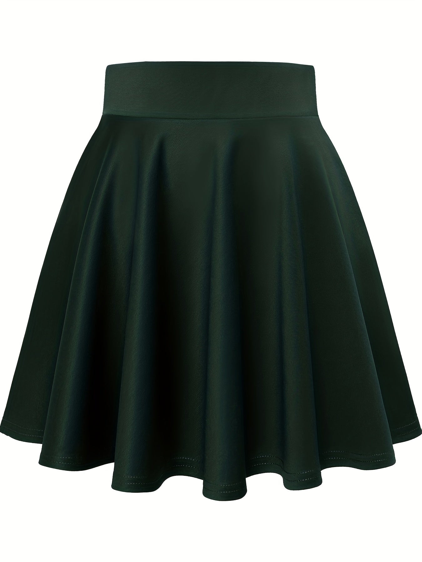 Casual High Waist Skater Skirt for Women