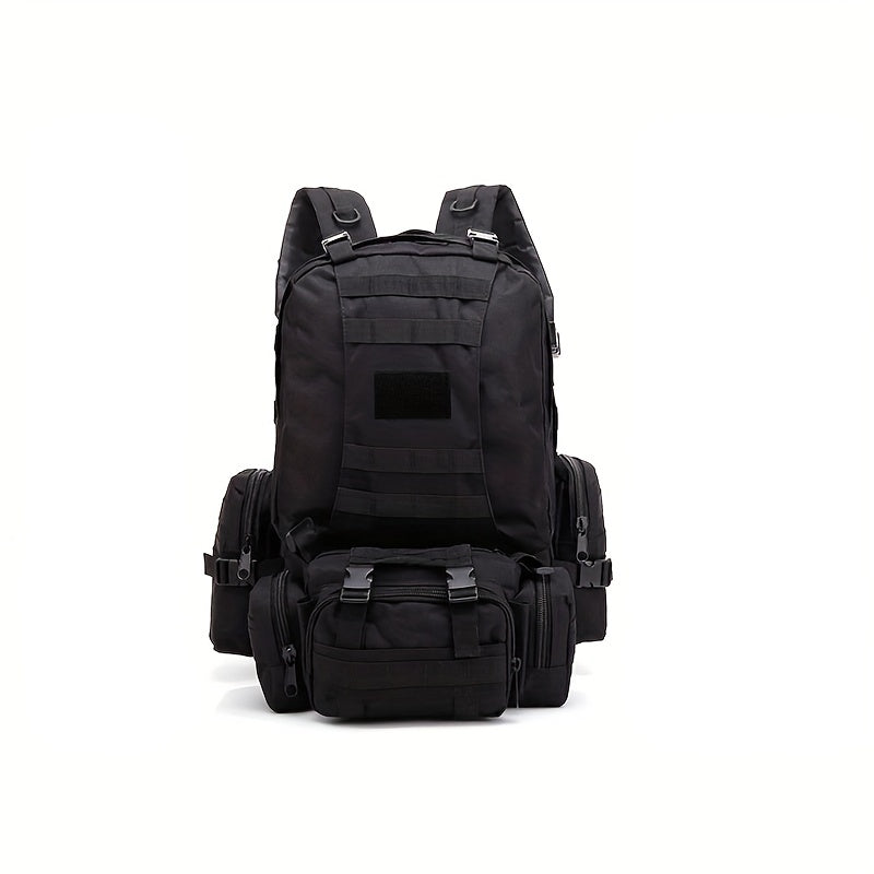 55L Camo Tactical Backpack for Camping Hiking Travel