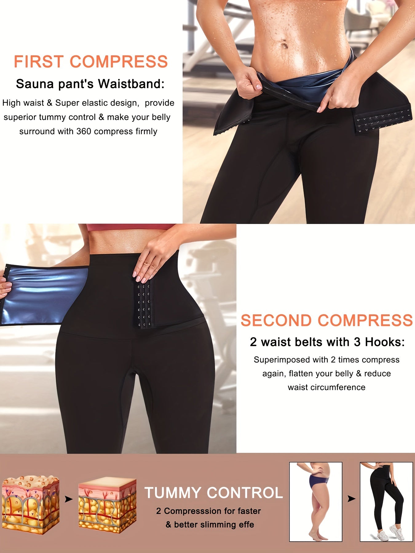 Women's Sauna Leggings for Weight Loss Hot Thermo Pants