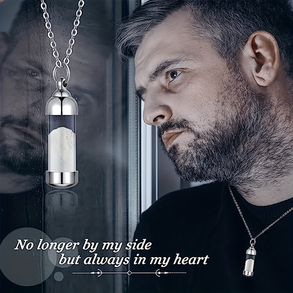 Stainless Steel Vial Pendant for Pet Keepsake and Ashes