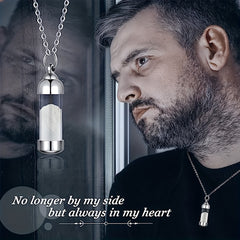 Stainless Steel Vial Pendant for Pet Keepsake and Ashes