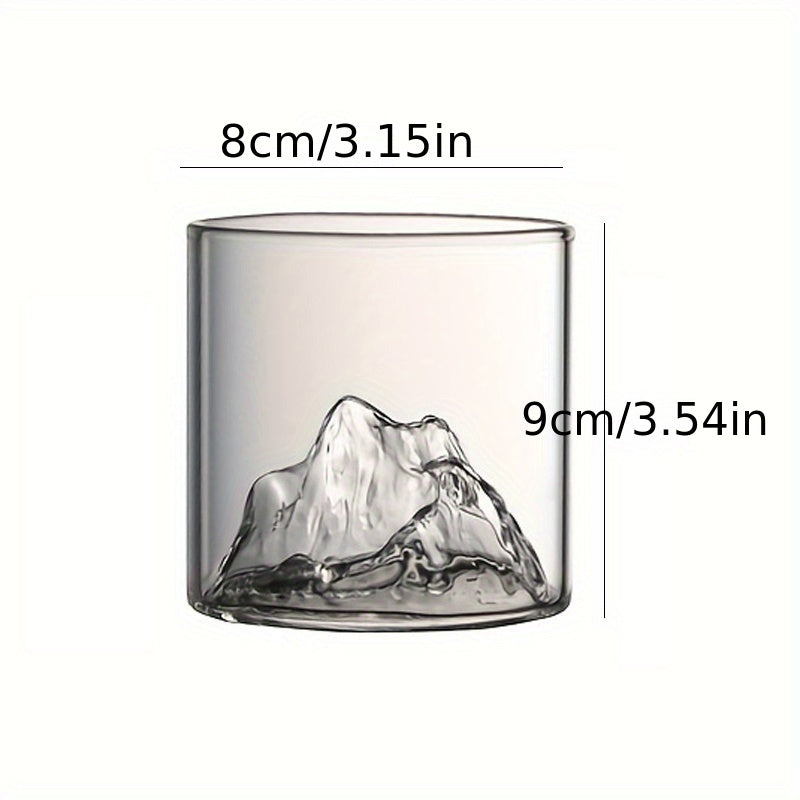 Creative Glass Whiskey Wine Cup 300ml Outdoor Travel Water Cup