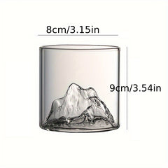 Creative Glass Whiskey Wine Cup 300ml Outdoor Travel Water Cup