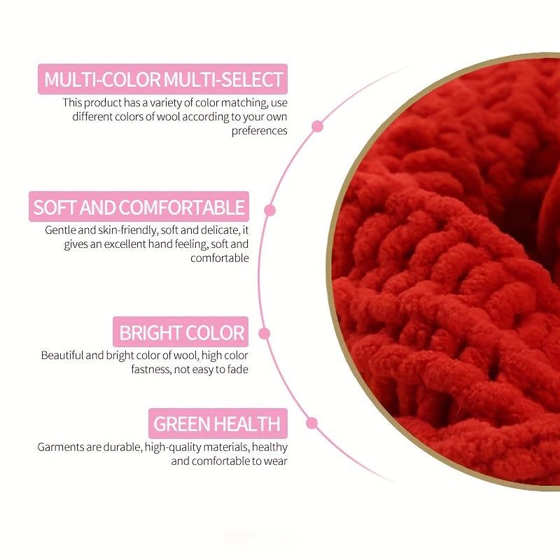 Soft Yarn For Crocheting Bulky Baby Blanket Shoe Scarf Yarn For Knitting