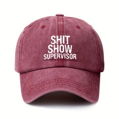 Unisex Letter Print Retro Baseball Cap Adjustable Sunscreen Hat