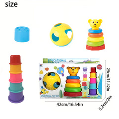 Stacking & Nesting Cups Toy Set Sensory Play Early Learning Plastic Novelty Toy