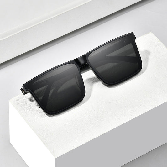 Classic Rectangle Sun Glasses for Men Outdoor Vintage Square Sunglasses