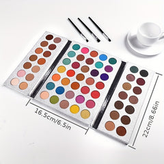 Multicolor Velvet Texture Eyeshadow Palette High Pigment Matte Shimmer Finish
