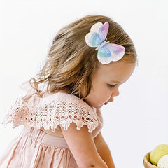 Baby Girls Glitter Sequin Butterfly Hair Clip Mini Hair Pins Party Accessories