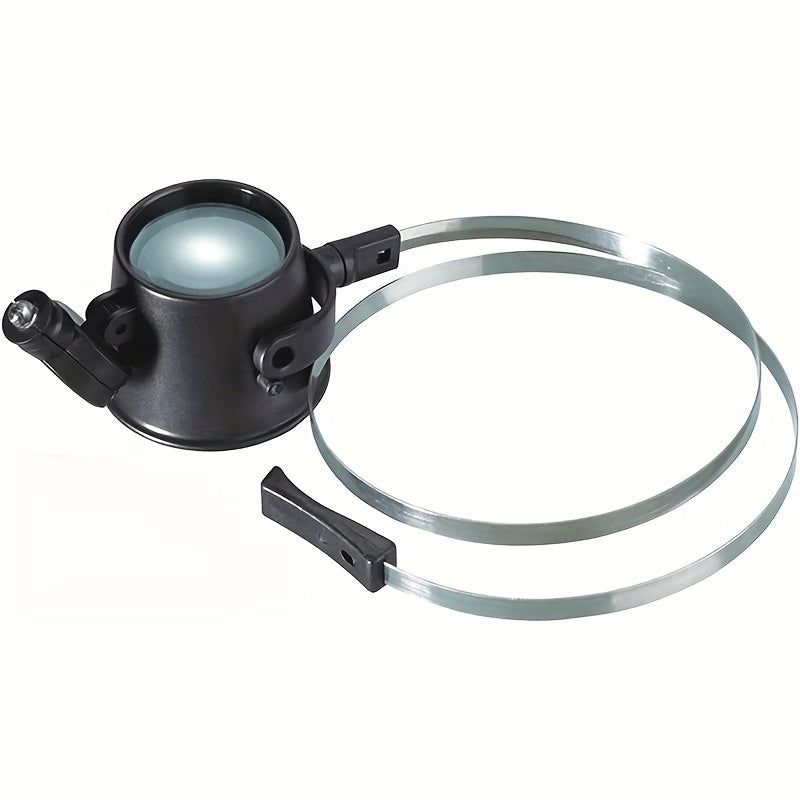 15X Magnifying Glass With LED Light Single Eye Headphone Magnifying Glass