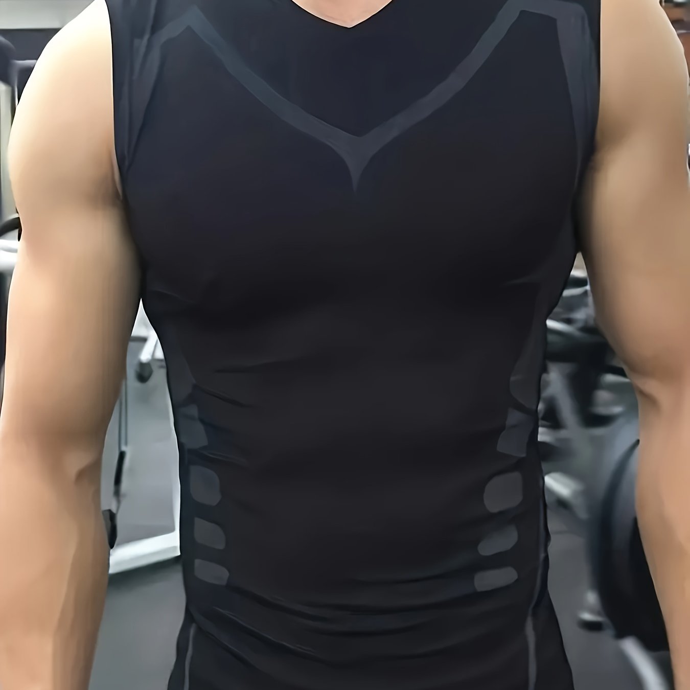 Men's Quick Dry Sleeveless Shirt Compression Tank Top