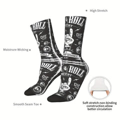 Men's Funny Retro Compression Mid calf Socks