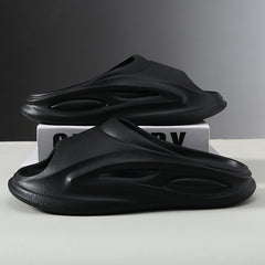 Men's Cloud Slides Pillow Slippers Lightweight Open toe Shoes