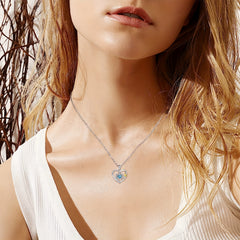 Turtle Starfish Pendant Necklace Marine Animal Necklace