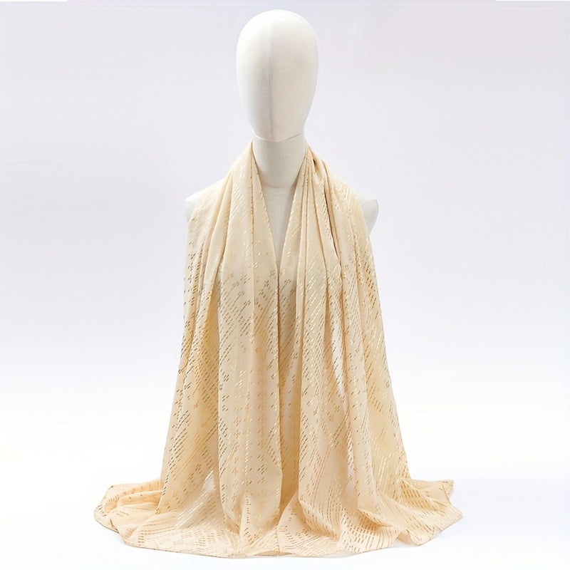 Boho Hot Stamping Scarf Hijab Vintage Turban Women Shawl