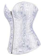 Zipper Waist Shaping Shapewear Bustier Corset Top Women's Underwear
