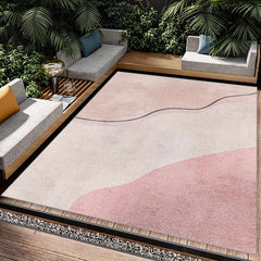 Pink Shaggy Floor Carpet - Soft Faux Sheepskin Mat