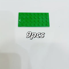 9pcs 4x8 Classic Base Plates Building Blocks Creative Basic Accessories Plate