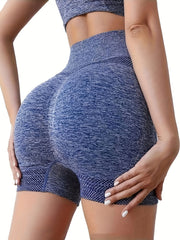 4pcs Seamless High Waisted Butt Lifting Yoga Shorts