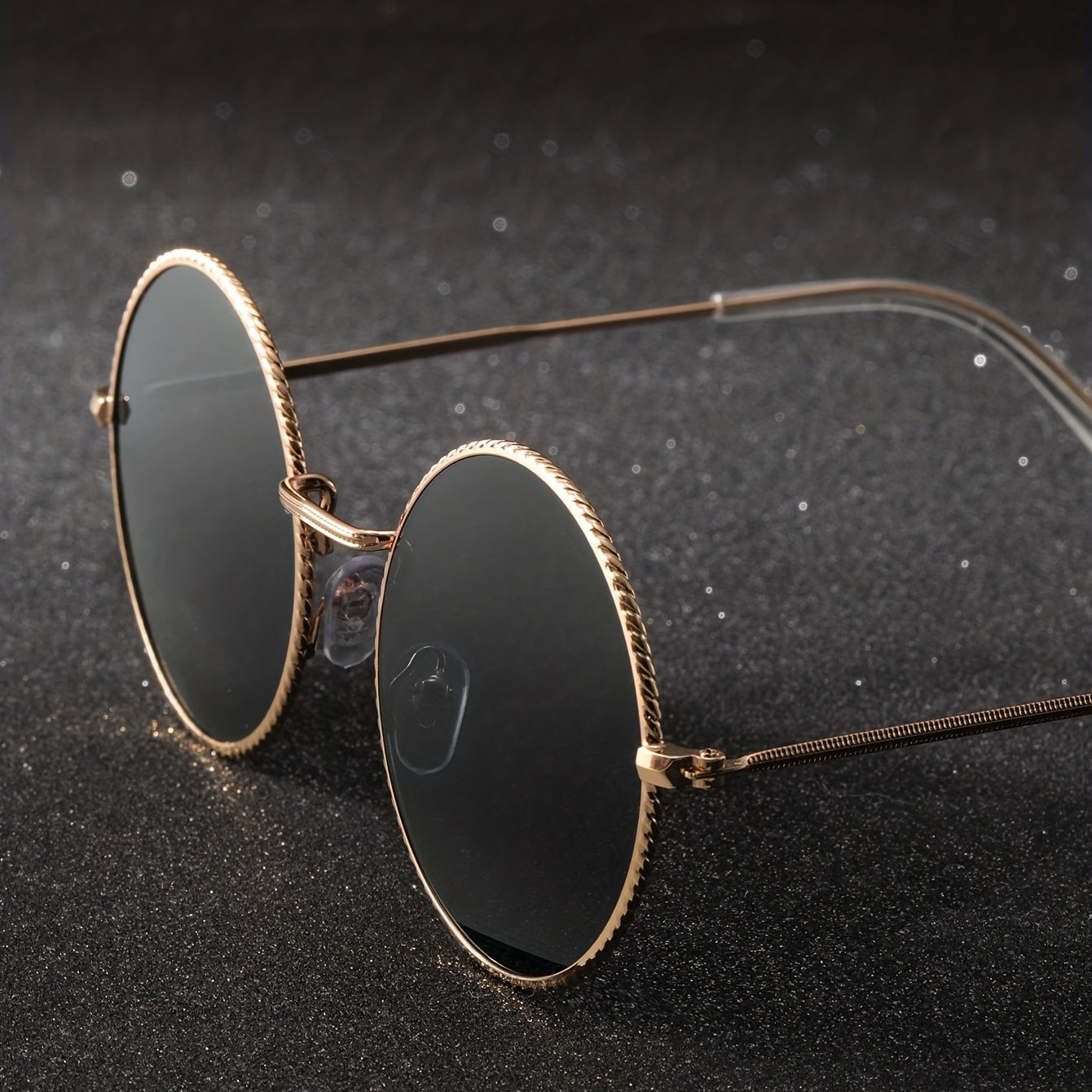 Retro Metal Round Frame Sunglasses