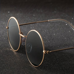 Retro Metal Round Frame Sunglasses