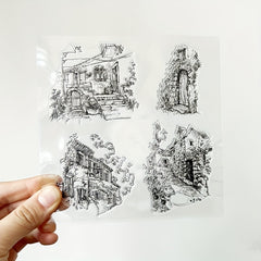 1pc DIY Silicone Cartoon Transparent Stamp for Scrapbooking Card Making