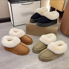 Women's Non-slip Snow Boots Shallow Mouth Comfortable Thickened Wear-resistant
