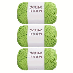 3 Skeins Cotton Nylon Blended Yarn for Knitting Weaving Crocheting