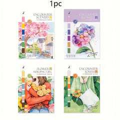 Creative Drawing Book Coloring Book and Landscape & Floral Artistic Painting Pap