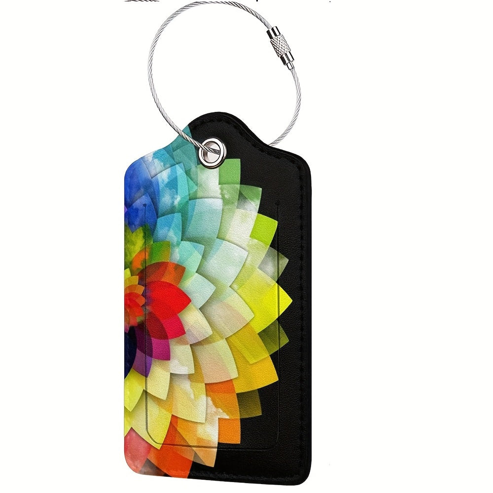 Unique Pattern Luggage Tag - Portable Travel Accessory