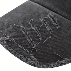 Unisex Ripped Baseball Cap Washed Street Wear Peaked Hat