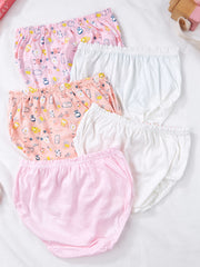 Girls Mini Cartoon Animal Graphic Shortie Brief Soft Cotton Underwear
